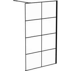 Baliv Duschabtrennung Walk-In DUK-120.131 120 Cm X 195 Cm Schwarz