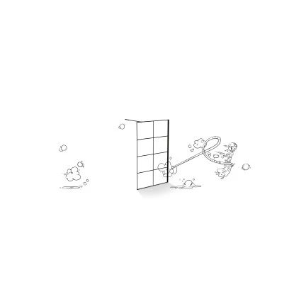 Baliv Duschabtrennung Walk-In DUK-120.131 120 Cm X 195 Cm Schwarz â Bild 2