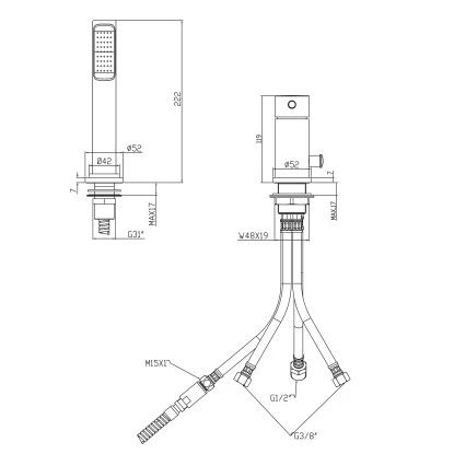 Ottofond Einhebelmischer-Wannenarmatur S2000 Chrom - Image 2