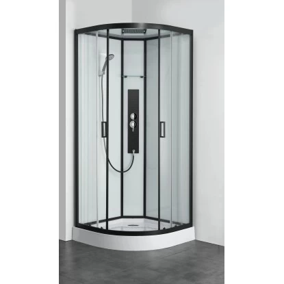 Sanotechnik Komplettduschkabine Sky 1 CL73 Schwarz