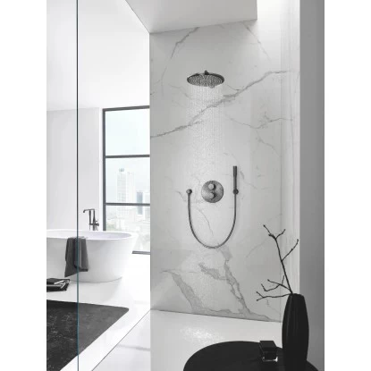 Grohe Kopfbrause-Set Rainshower Cosmopolitan 310 Hard Graphite GebĂŒrstet - Image 2