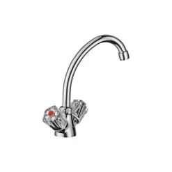 Zweigriff-Waschtischarmatur Ledro Chrom Niederdruck