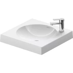 Duravit Aufsatzwaschbecken Architec 50 Cm Weiß Geschliffen Mit Hahnloch Rechts