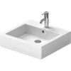 Duravit Waschbecken Vero 50 Cm Weiß WonderGliss Mit Überlauf + 1 Hahnloch