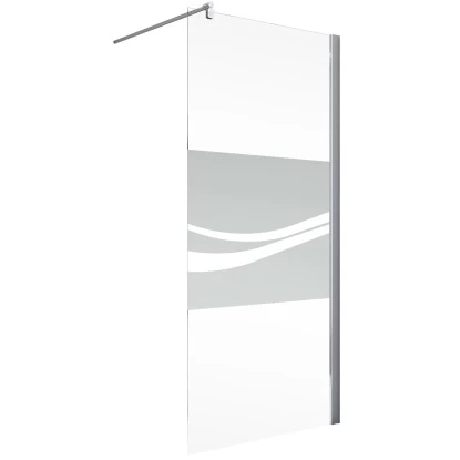 Schulte Duschwand Walk In Alexa Style 2.0 Chromoptik Dekor Liane 100 Cm â Bild 2