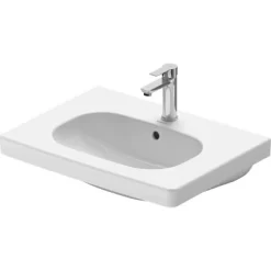 Duravit Möbelwaschbecken D-Code 65 Cm Weiß Mit 1 Hahnloch