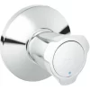 Grohe UP-Ventil Oberbau Costa Chrom Markierung Blau Mit Schubrosette