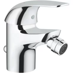 Grohe QuickFix Einhand-Bidetbatterie Swift Zugstangen-Ablaufgarnitur Chrom