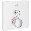 Grohe Thermostat Grohtherm SmartControl Mit 1 Absperrventil Moon White Eckig