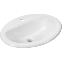 AquaSu AVondo Einbau-Waschbecken 51,6 Cm Weiß