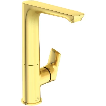 Ideal Standard WT-Armatur Connect Air Mit Hohem Auslauf O. Ablaufg. Brushed Gold