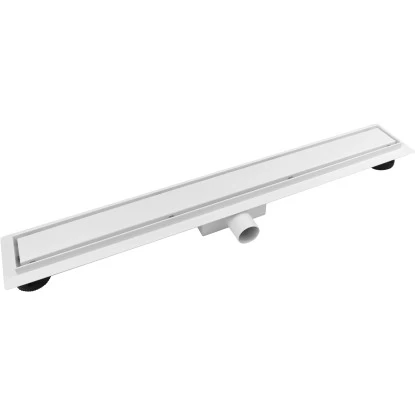 VerosanPro Duschrinne Nakia DR2 Komplettset Inkl. Designrost Matt WeiĂ 90 Cm