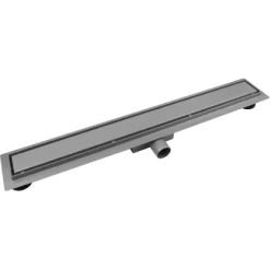 VerosanPro Duschrinne Nakia DR2 Komplettset Designrost Matt Hellgrau 100 Cm