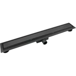 VerosanPro Duschrinne Nakia DR2 Komplettset Designrost Matt Dunkelgrau 80 Cm