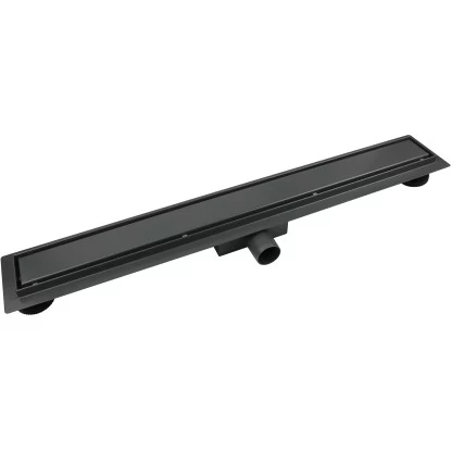 VerosanPro Duschrinne Nakia DR2 Komplettset Designrost Matt Dunkelgrau 90 Cm