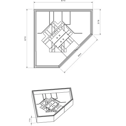 Duschwannenträger Für Ottofond Ibiza Fünfeck 90 Cm X 90 Cm - Image 2