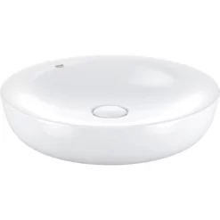 Grohe Aufsatzwaschbecken Essence 45 Cm Alpinweiß Hahnloch Überlauf PureGuard