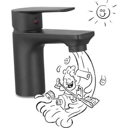 Baliv Waschtischarmatur WT-500Industrial Schwarz - Image 3