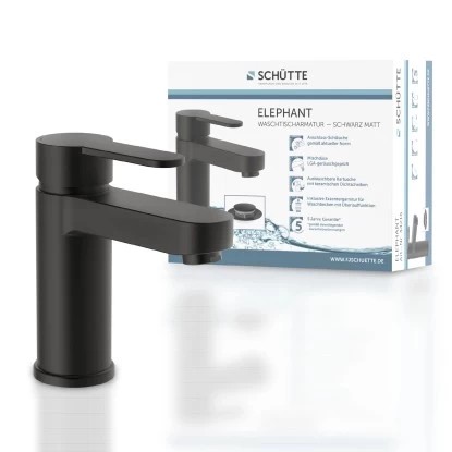 SchütteWaschtischarmatur Elephant Schwarz-Matt - Image 7