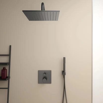 Ideal Standard Brausehalter Idealrain Atelier Grey Eckig FĂŒr HB + Schlauch - Image 3