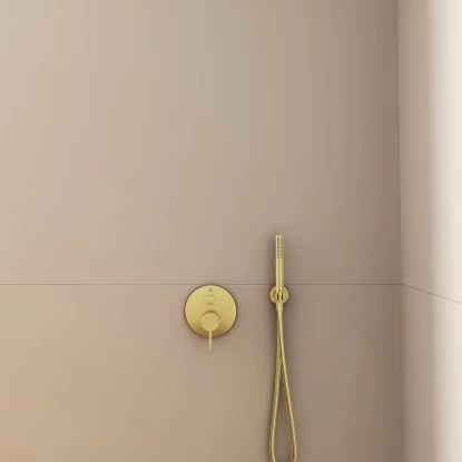 Ideal Standard Brausehalter Idealrain Atelier Gold Rund FĂŒr HB + Schlauch - Image 4