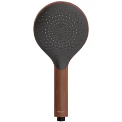 Wenko Duschkopf Watersaving Wood Ø 12 Cm