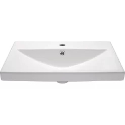 AquaSu Flux Waschbecken 65 Cm Weiß