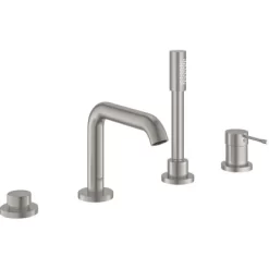 Grohe Einhand-Wannenkombination 4-Loch Essence Supersteel