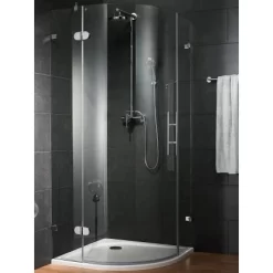 Schulte Runddusche Davita 3-teilig Echtglas Chrom