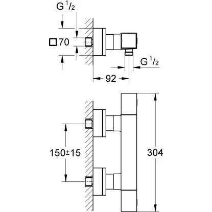 Grohe Brause-Thermostat Grohtherm Cube - Image 3
