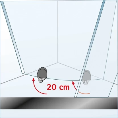 Schulte ExpressPlus Runddusche Kristall/Trend Inkl. Duschwanne 80x80cm - Image 7