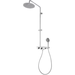 Breuer Duscharmatur Aquamaxx 340 Mit Thermostat Runde Kopfbrause